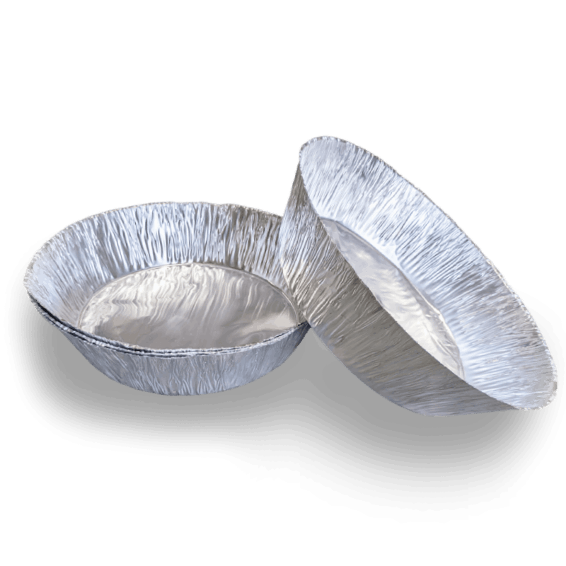 Four aluminum ash basin liners