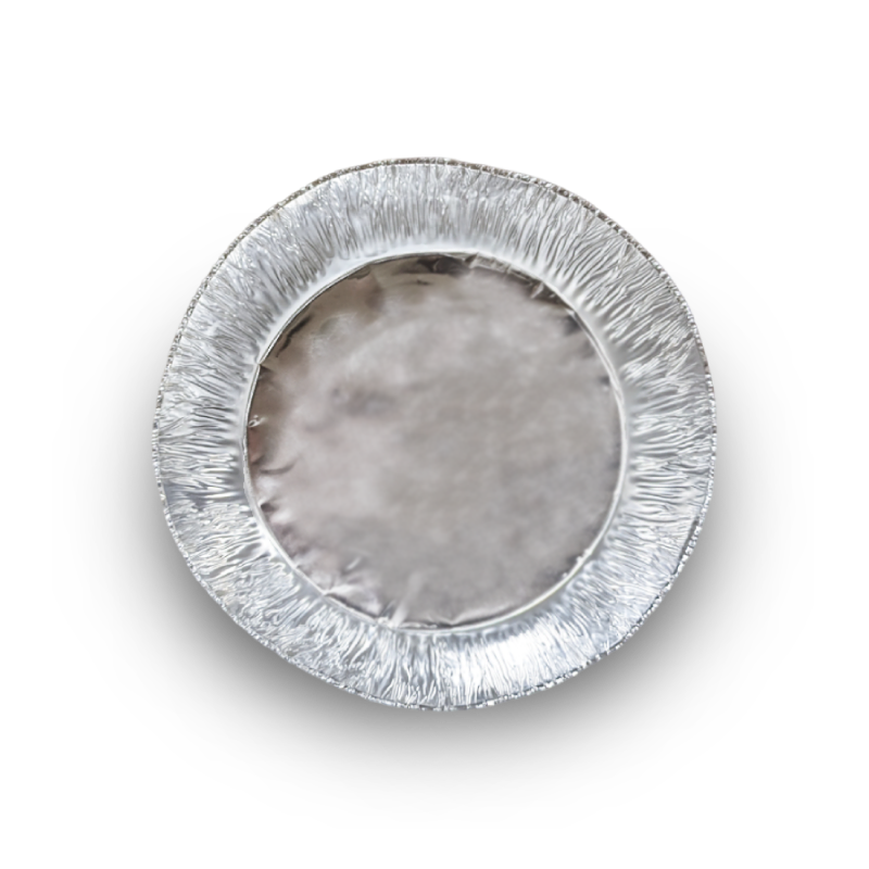 Single aluminum ash basin liner tall funneled liner with flat round base