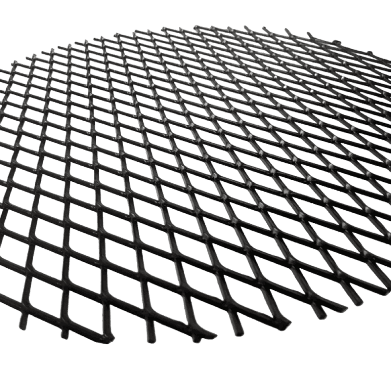 angled view of mesh of ember catcher