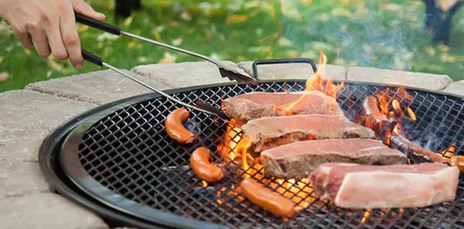 Cooking over a BBQ grill grate