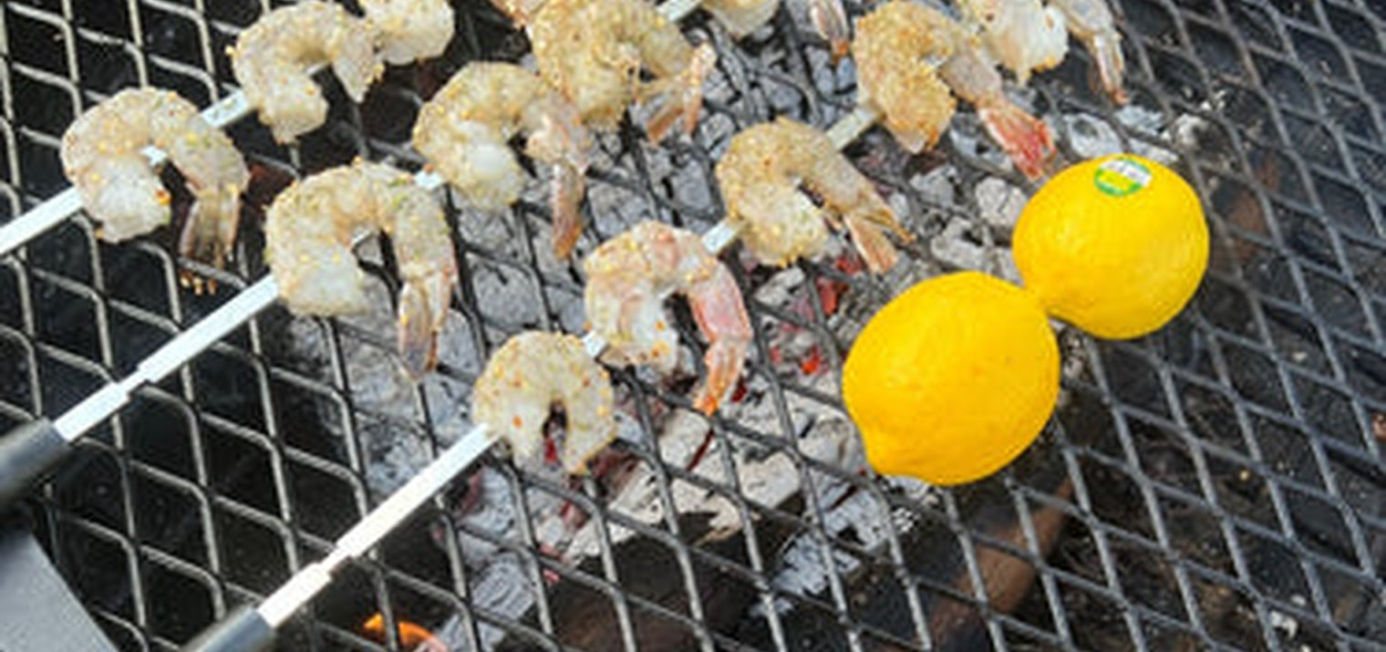 Fire Pit Grilling Recipe: Grilled Shrimp Skewers