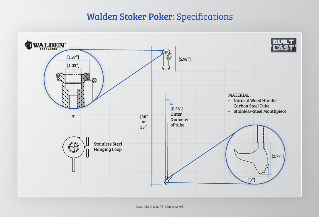Walden Blow Through Fire Stoker Poker™